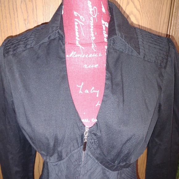 Black long sleeve blouse M - Picture 5 of 8